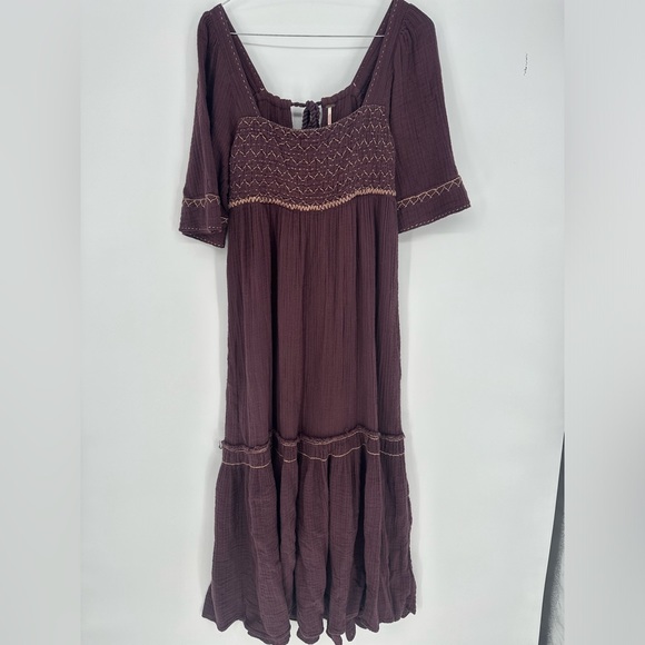 Free People Im The One Embroidered Maxi Dress, Purple - Picture 4 of 9
